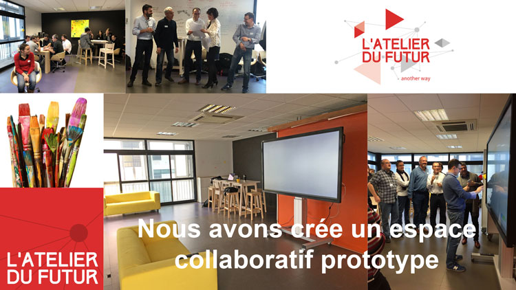 Nous avons crée un espace collaboratif prototype